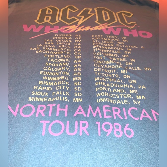 ACDC Tour Concert Tee - Picture 5 of 9